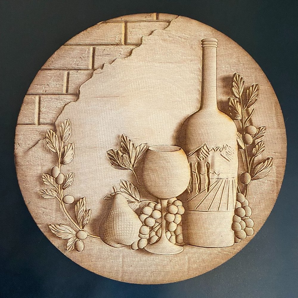 Wine Plaque - 10 inch Round